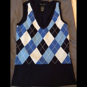 New York and Company Women Argyle Sweater